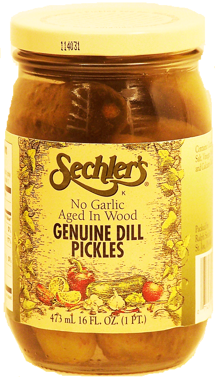 Sechler's  geniune dill pickles, no garlic, aged in wood Full-Size Picture